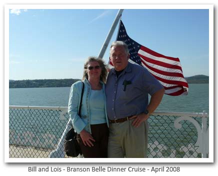Lois and Bill - Branson Belle Dinner Cruise - April 2008