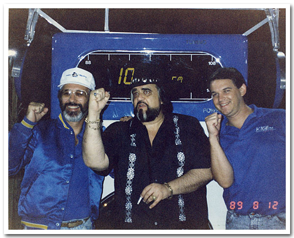 What a thrill to have the legendary Wolfman Jack on my Saturday night oldies show, summertime '89. WOW!