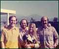 Brady Bunch actress Maureen McCormick stopped by to chat with (left to right) Bill, me, and Jim in '73