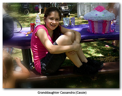 Granddaughter Cassie