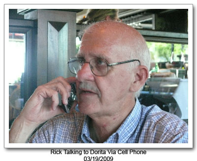 Rick Talking to Dorita Via Cell Phone