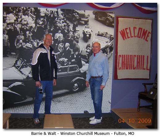 Barry and Walt - Winston Churchill Museum - Fulton MO
