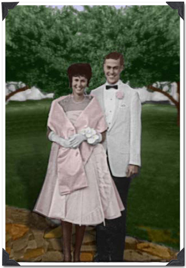 Walt Unger and Marti Wright - Senior Prom 1962